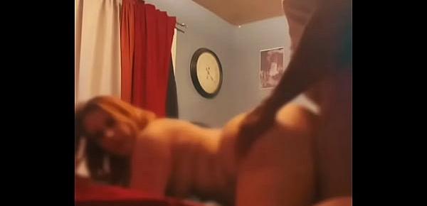 White girl gets creampie from bbc doggystyle